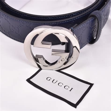 gucci belt navy blue|Gucci riemen dames.